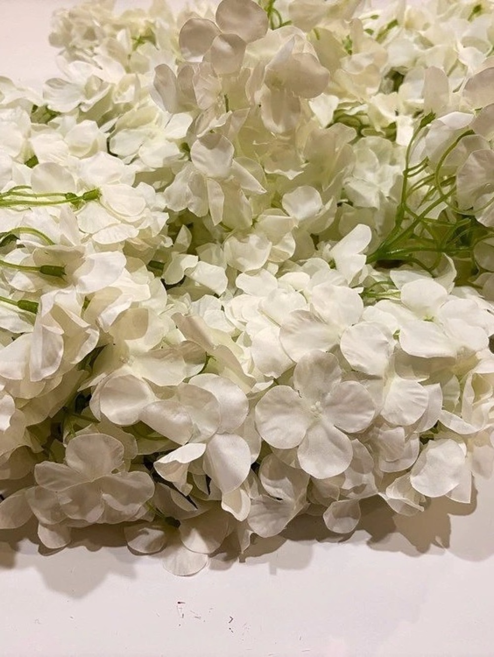 White Faux Hydrangeas 40+ stems Floral Arrangement Wedding Decor Pretty